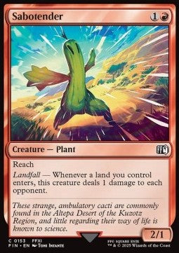 Sabotender⁣ - Magic: The Gathering - FINAL FANTASY⁣ (Common)⁣ [153]