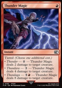 Thunder Magic⁣ - Magic: The Gathering - FINAL FANTASY⁣ (Common)⁣ [165]