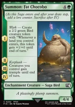 Summon: Fat Chocobo⁣ - Magic: The Gathering - FINAL FANTASY⁣ (Common)⁣ [202]