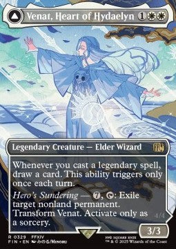 Venat, Heart of Hydaelyn // Hydaelyn, the Mothercrystal (V.1)⁣ - Magic: The Gathering - FINAL FANTASY: Extras⁣ (Rare)⁣ [329]