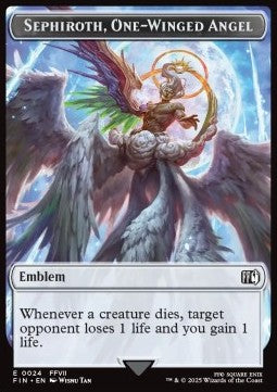 Sephiroth, One-Winged Angel Emblem // Robot Warrior Token (UA 3/3)⁣ - Magic: The Gathering - FINAL FANTASY: Tokens⁣ (Token)⁣ [T 24/12]