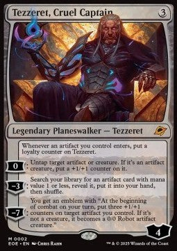 Tezzeret, Cruel Captain⁣ - Edge of Eternities⁣ (Mythic)⁣ [2]