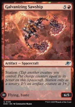 Galvanizing Sawship⁣ - Edge of Eternities⁣ (Uncommon)⁣ [136]