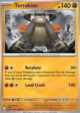 Terrakion⁣ - White Flare⁣ (Rare)⁣ [054]