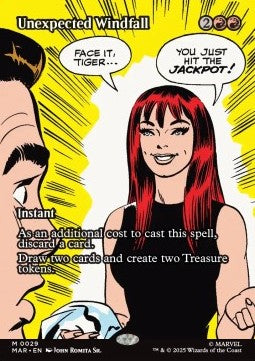 Unexpected Windfall - Magic: The Gathering | Marvel's Spider-Man: Source Material Cards (Mythic) [MAR-29]