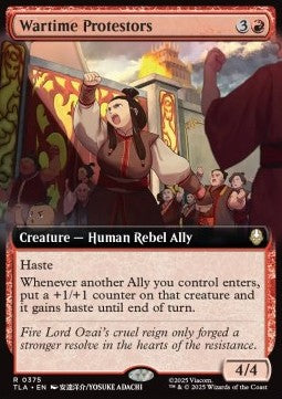 Wartime Protestors - Magic: The Gathering | Avatar: The Last Airbender: Extras (Rare) [XTLA-375]